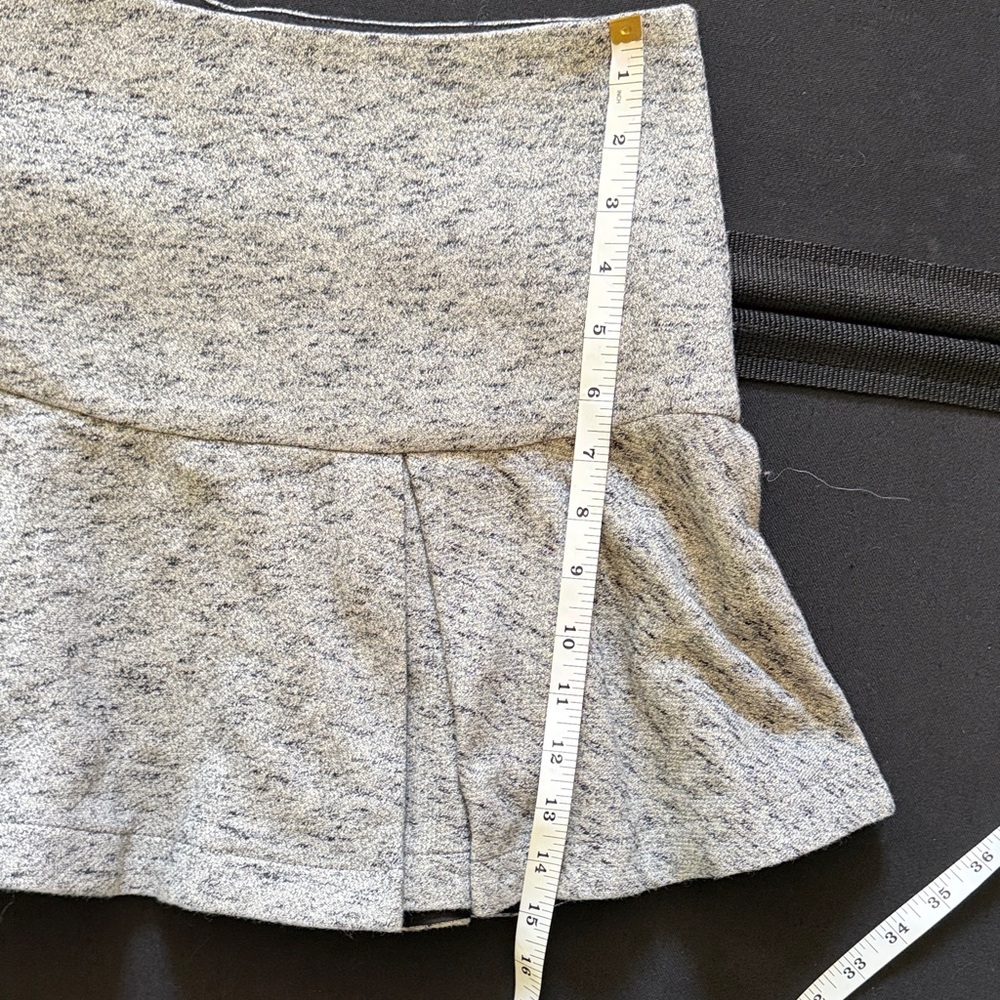 Derek Lam 10 Crosby Heathered Gray Skater Skirt - Picture 4 of 6
